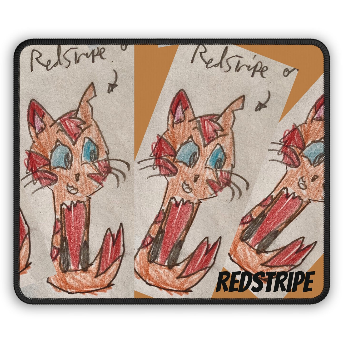 Cute Cat Gaming Mouse Pad, Gamer Desk Accessory, Unique Gift, Cartoon Cat Art, Home Office Decor, Gaming Accessories