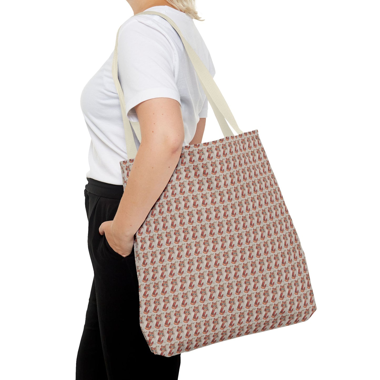 Chic AOP Tote Bag, Stylish Grocery Bag, Reusable Shopping Tote, Everyday Carryall, Unique Gift for Her