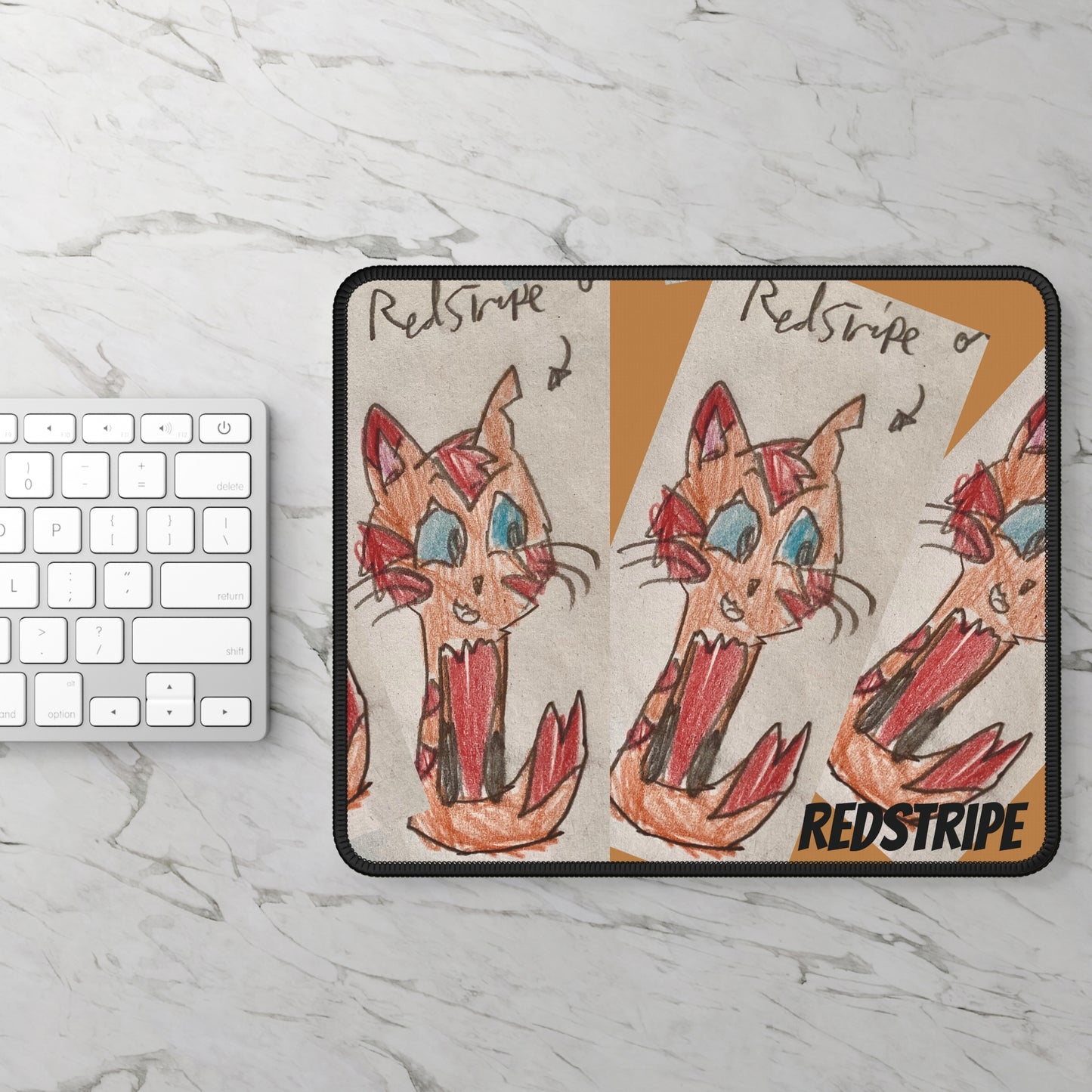Cute Cat Gaming Mouse Pad, Gamer Desk Accessory, Unique Gift, Cartoon Cat Art, Home Office Decor, Gaming Accessories