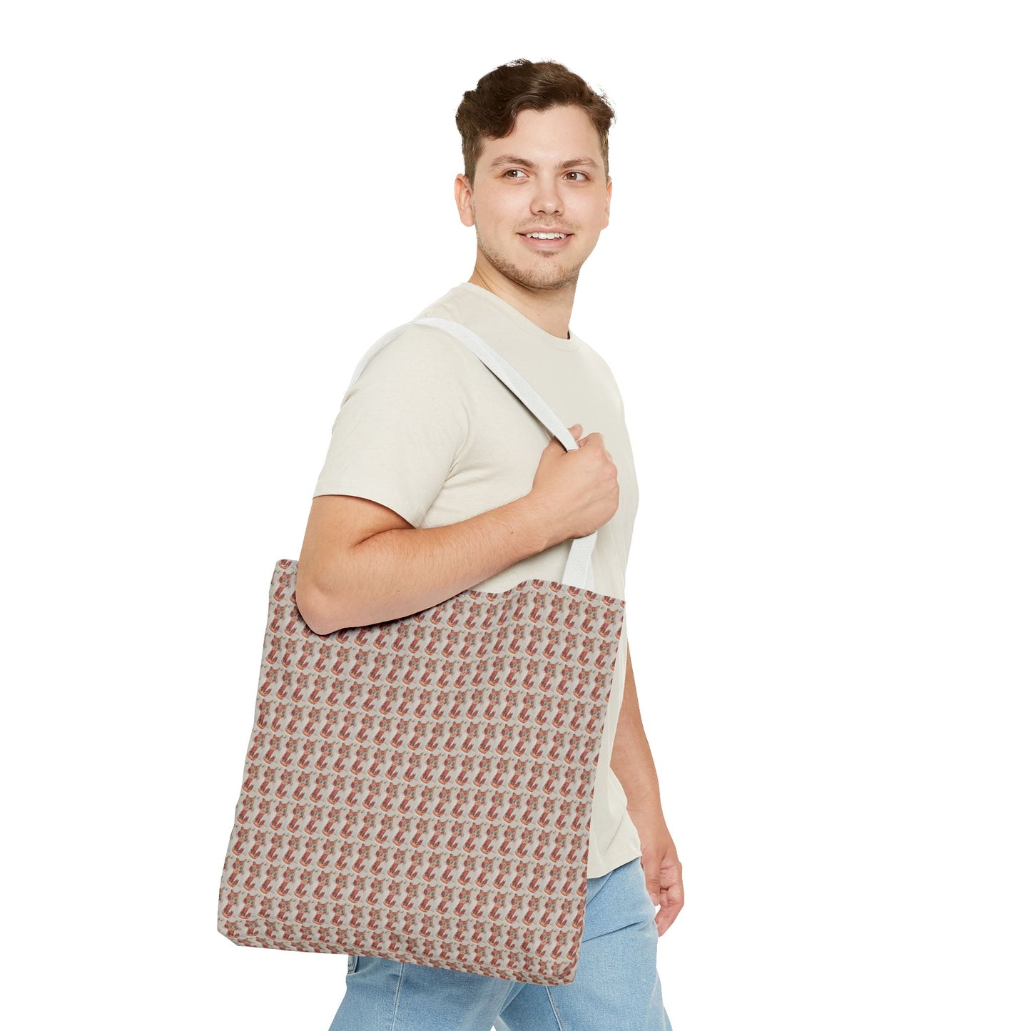 Chic AOP Tote Bag, Stylish Grocery Bag, Reusable Shopping Tote, Everyday Carryall, Unique Gift for Her
