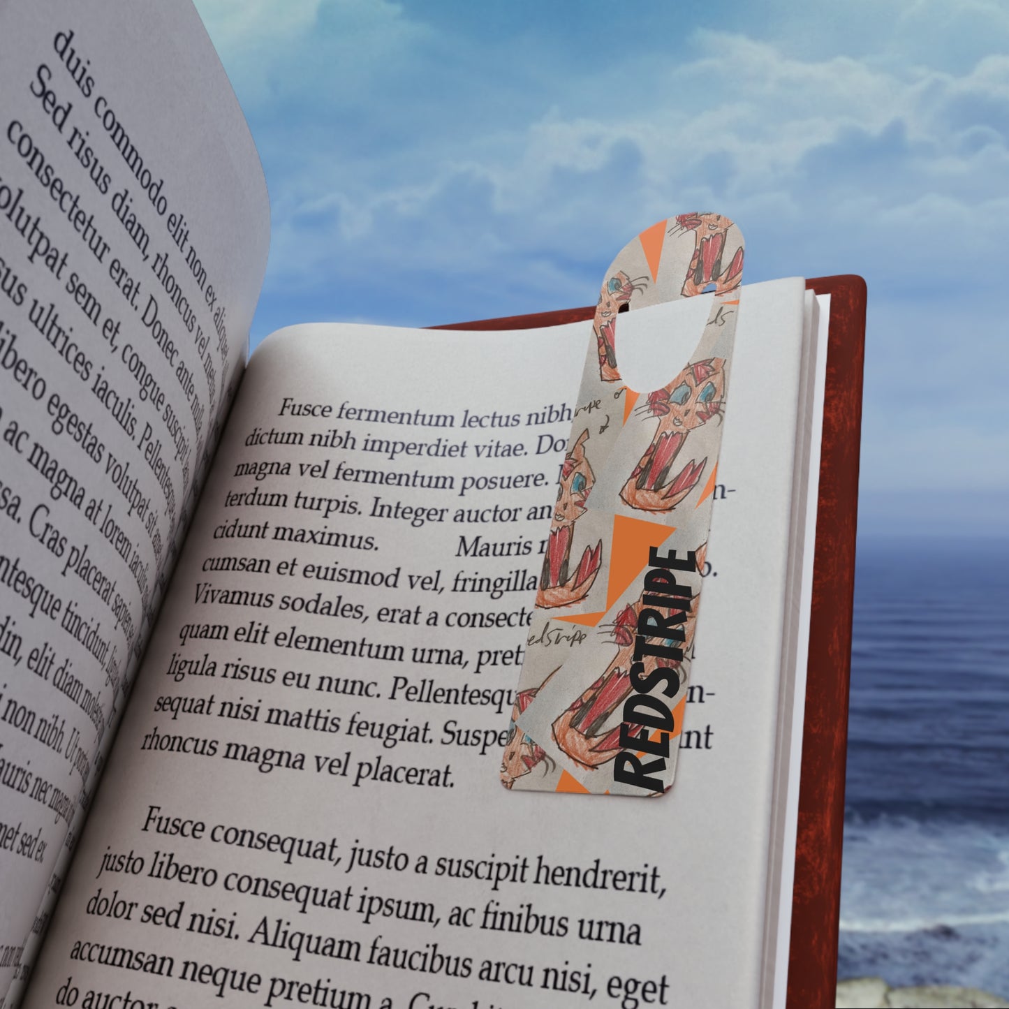 Artistic Metal Bookmark with Bold Design, Unique Gift for Book Lovers, Great for Reading, Page Marker, Literary Gift, Bookish Decor